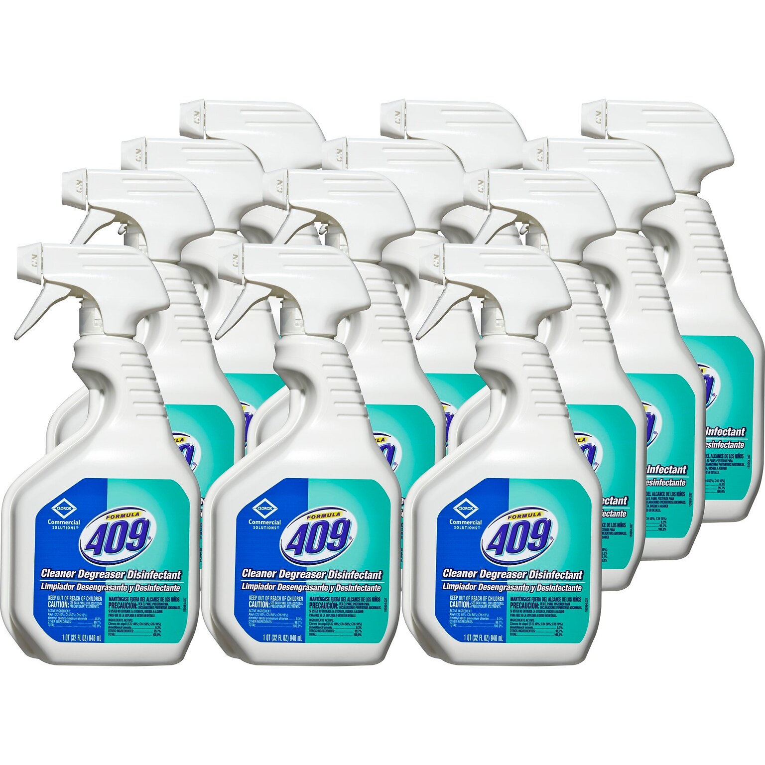 Clorox Commercial Solutions® Formula 409® Cleaner Degreaser Disinfectant Spray, 32 Ounces Each (Pack of 12) (35306)