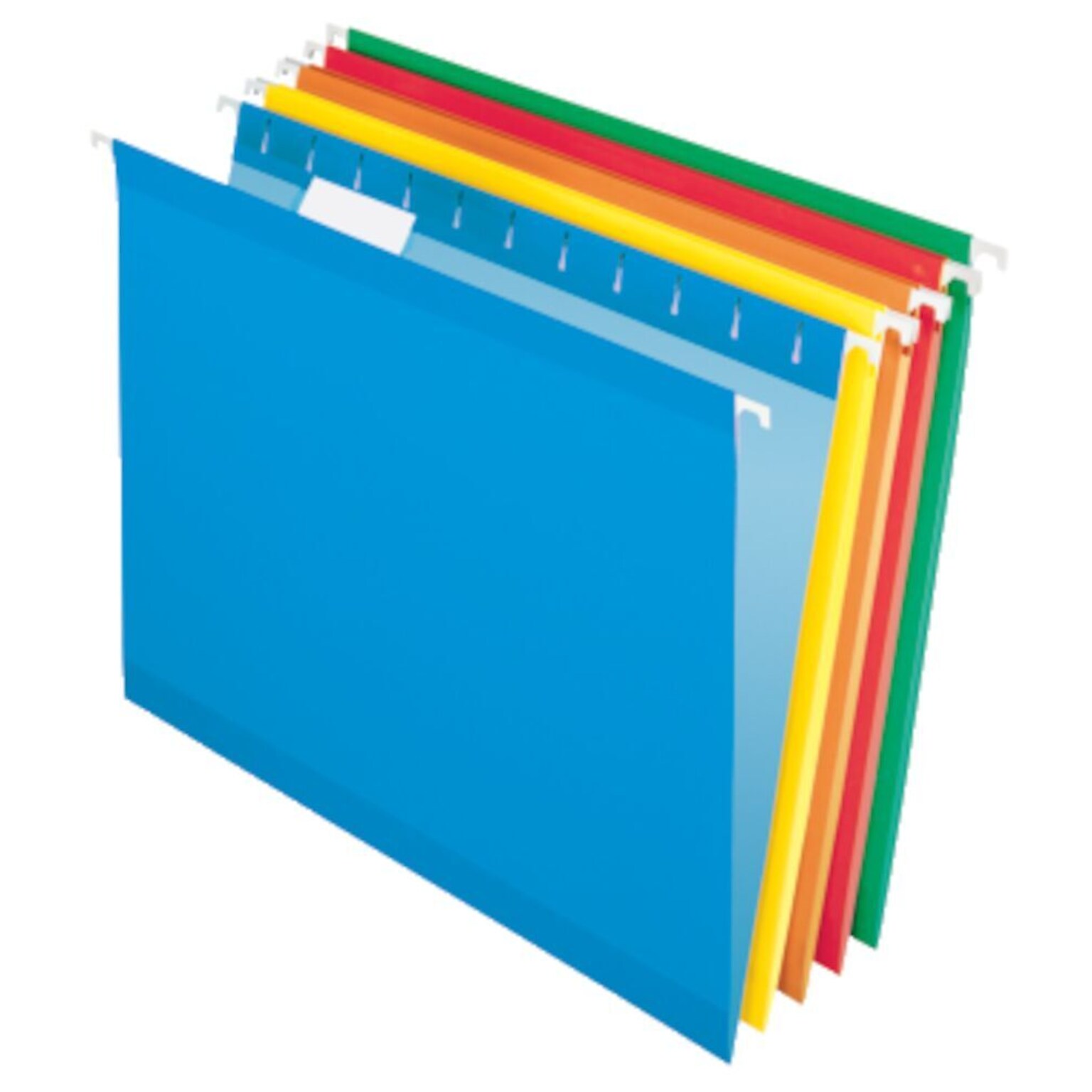 Pendaflex Reinforced Hanging File Folders, 1/5 Tab, Letter Size, Assorted Colors, 25/Box (PFX 4152 1/5 ASST)
