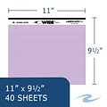 Roaring Spring Paper Products 11 x 9.5 Landscape Pads, Assorted Colors, 40 Sheets/Pad, 36 Pads/Cas