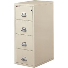 FireKing 4-Drawer Insulated File Cabinet, Letter/Legal, Parchment (373235)