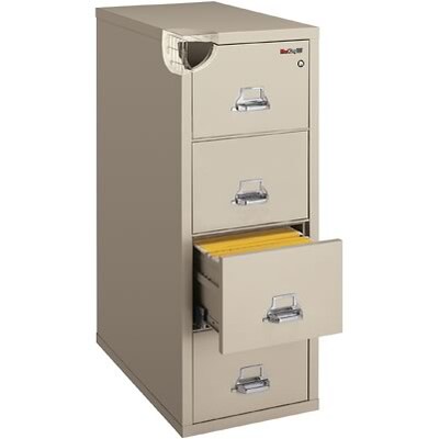 FireKing 2-Drawer Insulated File Cabinets, Letter, Parchment, 25D (21825CPA)