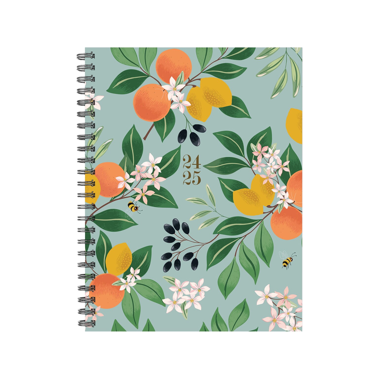 2024-2025 Willow Creek Botanical Fruit 6.5 x 8.5 Academic Weekly & Monthly Planner, Paper Cover, Multicolor (46227)