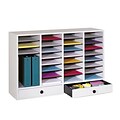Safco 32-Compartment Wood Compartment Storage, Gray (9494GR)
