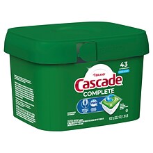 Cascade Complete ActionPacs Dishwasher Detergent Pacs, Fresh Scent, 43 Pacs (98208)