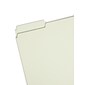 Smead Pressboard File Folder, 1/3-Cut Tab, 2" Expansion, Letter Size, Gray/Green, 25/Box (13234)