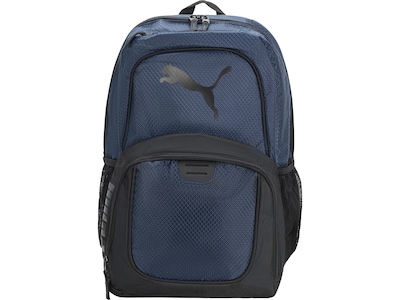 Puma Logo Laptop Backpack, Medium, Blue/Black (PV1673-410)
