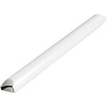 Crimp End Mailing Tubes; 24Lx2Dia., White, 50/Case