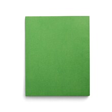 Staples Smooth 2-Pocket Paper Folder, Green, 25/Box (50753/27533-CC)