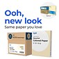 Quill Brand® 30% Recycled Colored Multipurpose Paper, 20 lbs., 8.5" x 11", Ivory, 500 Sheets/Ream, 10 Reams/Carton (720569CT)