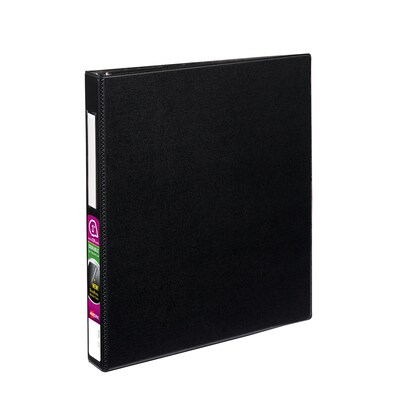 Avery 1 3-Ring Non-View Binders, D-Ring, Black (08725/08302)