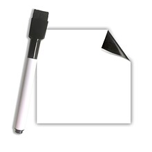 Flipside Dry-Erase Mobile Stickables Whiteboard, 5 x 5, 26/Pack (FLP92255)