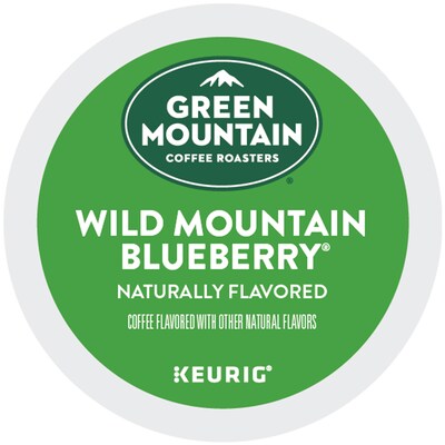 Green Mountain Wild Mountain Blueberry Coffee Keurig® K-Cup® Pods, Light Roast, 96/Carton (67832)