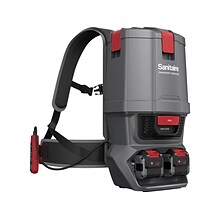 Sanitaire Transport Cordless Backpack Vacuum, Gray/Red (SC580A)
