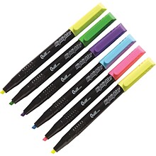 Quill Brand® Pen Style Highlighters, Chisel Point, Assorted, 6/Pack (10398-QCC)