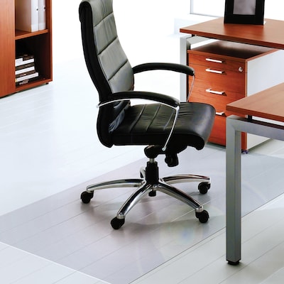Floortex Advantagemat Vinyl Hard Floor Chair Mat, Rectangular, 50 x 73, Clear (FR1218325EV)