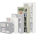 Sandusky Metal Stationary Bookcase in Charcoal; 72, 5-Shelves