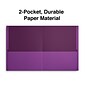 Quill Brand® 2-Pocket Folders, Purple, 25/Box (712524)