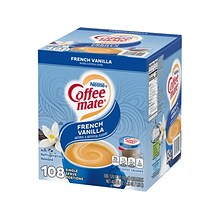 Coffee mate French Vanilla Dairy Free Liquid Creamer, 0.38 fl. oz., 108/Carton (12489620)