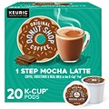 The Original Donut Shop One Step Mocha Latte Coffee Keurig® K-Cup® Pods, Light Roast, 20/Box (381793
