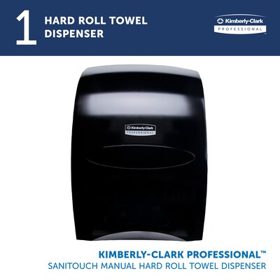 Kimberly-Clark Sanitouch Manual Hardwound Paper Towel Dispenser, Smoke (09996)