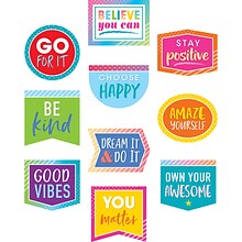 Teacher Created Resources® Colorful Vibes Positive Sayings Accents, 30/Pack (TCR8825)