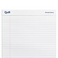 Quill Brand® Standard Series Legal Pad, 8-1/2" x 14", Wide Ruled, White, 50 Sheets/Pad, 12 Pads/Pack (742330)