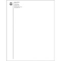 1-Color Recycled Letterhead; 80% Post Consumer, Ultra Bright White