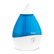 Crane Droplet Ultrasonic Cool Mist Tabletop Humidifier, 0.5-Gallon, Blue & White (EE-5302)