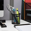 Mind Reader Metal Pen and Accessory Holder Desk Organizer, Black, 3-Pieces (CLIPMESH3-BLK)