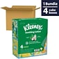 Kleenex Lotion Facial Tissue, 3-Ply, 60 Sheets/Box, 4 Boxes/Pack (54289)