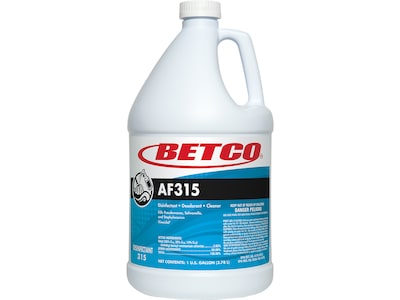 Betco AF315 Disinfectant Cleaner, Citrus Floral Scent, 1 gal., 4/Carton (3150400)
