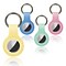 Better Office Products Silicone Covers For Apple Airtags, Airtag Holder & Key Ring, Assorted Pastel