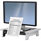 Fellowes Office Suites Monitor Riser, Up to 28" Monitor, Black/Silver (8036601)