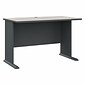 Bush Business Furniture Cubix 48"W Desk, Slate/White Spectrum (WC8448A)
