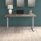 Bush Business Furniture Move 60 Series 60"W Electric Height Adjustable Standing Desk, Modern Hickory/Cool Gray (M6S6030MHSK)