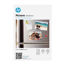 HP Advanced Picture Stickers, 4 x 6, 25 Sheets/Pack (8L1U8A)