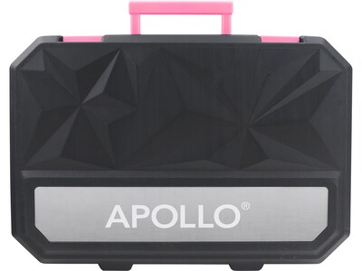Apollo Tools Essential Tool Set, 65-Piece, Pink (DT0001P)