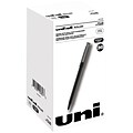 uniball Roller Rollerball Pens, Micro Point, 0.5mm, Black Ink, 36/Pack (1921065)