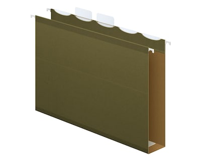 Pendaflex Ready-Tab Reinforced Recycled Hanging File Folder, 2 Expansion, 5-Tab Tab, Letter Size, G