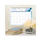 2024-2025 Blue Sky Gemma 15" x 12" Academic Monthly Wall Calendar, Blue/White (147010-A25)