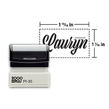 Custom 2000 Plus® PI 35 Pre-inked Stamp, 1-1/16 x 1-13/16