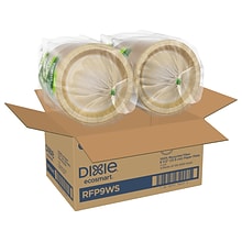 Dixie ecosmart 8.5Dia. Paper Plate, Brown, 125 Plates/Pack, 4 Packs/Carton (RFP9WSCT)