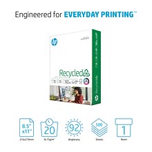 HP 30% Recycled 8.5 x 11 Multipurpose Paper, 20 lbs., 92 Brightness, 500 Sheets/Ream (HPE1120)