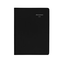 2024 AT-A-GLANCE DayMinder 8 x 11 Weekly Appointment Book, Black (G520-00-24)