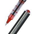 uniball Vision Rollerball Pen, Micro Point, 0.5mm, Red Ink, 12/Pack (60117)