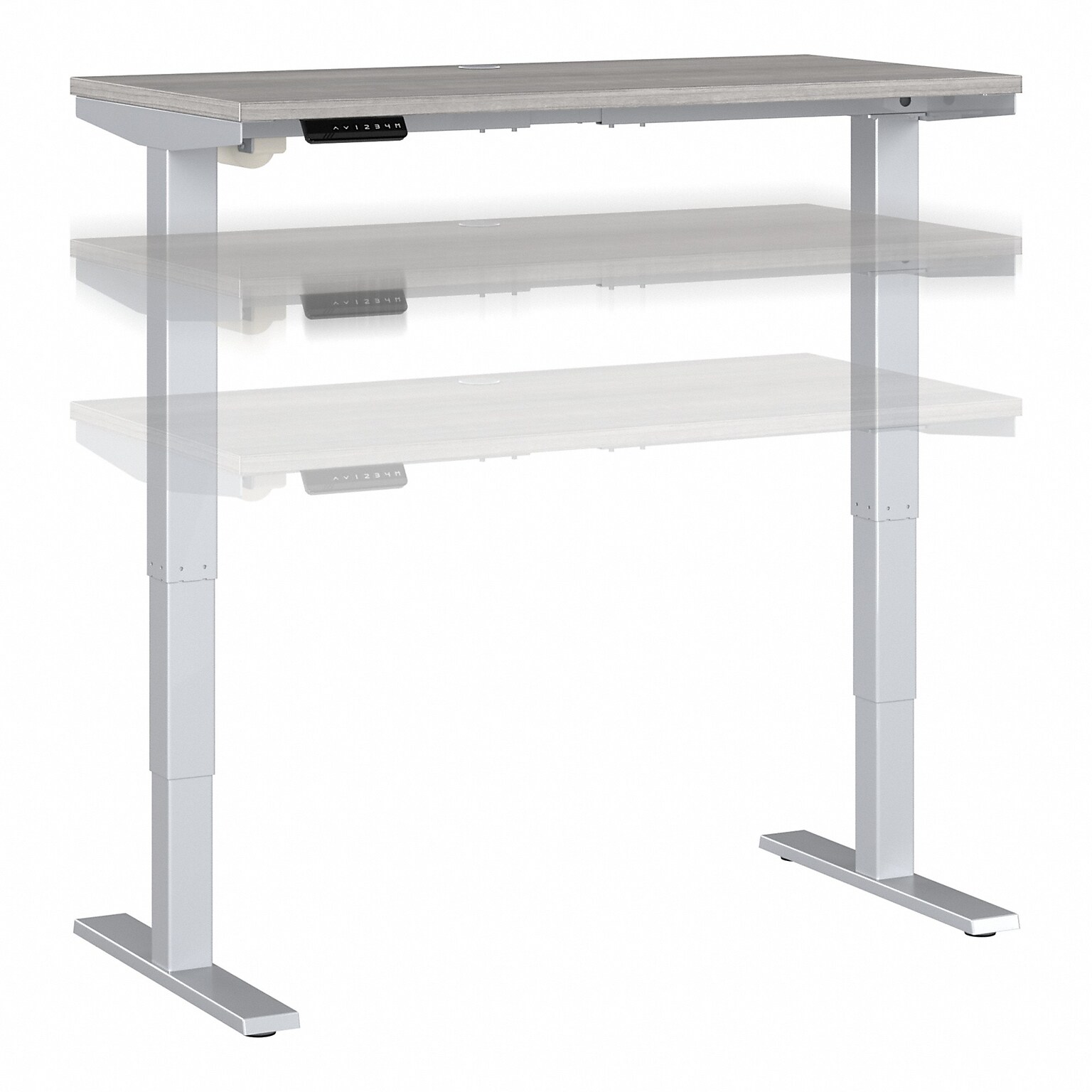 Bush Business Furniture Move 40 Series 48W Electric Height Adjustable Standing Desk, Platinum Gray/Cool Gray (M4S4824PGSK)