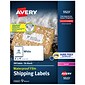 Avery Waterproof Laser Shipping Labels, 2" x 4", Matte White, 10 Labels/Sheet, 50 Sheets/Box, 500 Labels/Box (5523)