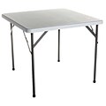 Iceberg IndestrucTable Classic Folding Table, 34L x 34W x 29H, Platinum Granite (ICE65253)