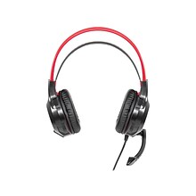 Wicked Audio Grid Legion 500 Stereo Gaming Headset, 3.5mm, Black/Red (WI-GH500)