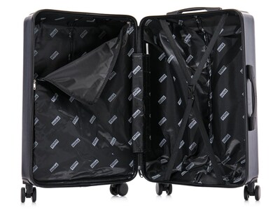 InUSA Drip 32.31" Hardside Suitcase, 4-Wheeled Spinner, Blue (IUDRI00L-BLU)